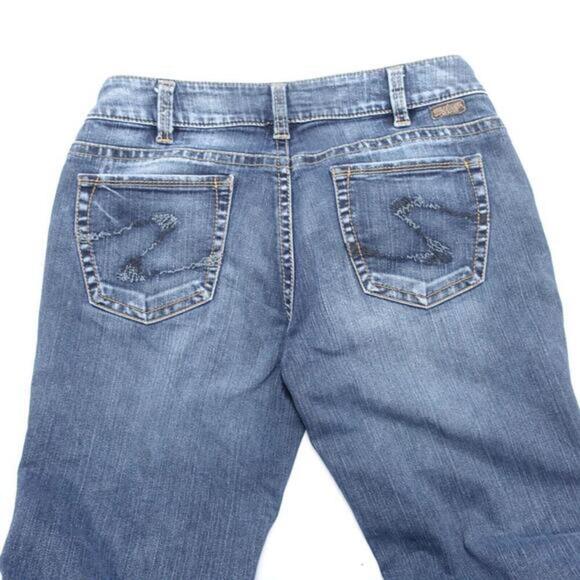 Silver Jeans Women's 30 Blue Denim 5-Pockets Suki Low-Rise‎ Slim Straight Leg - Picture 2 of 9